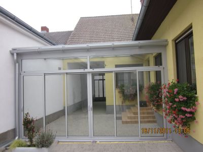 Hofveranda Verbau aus Aluminium