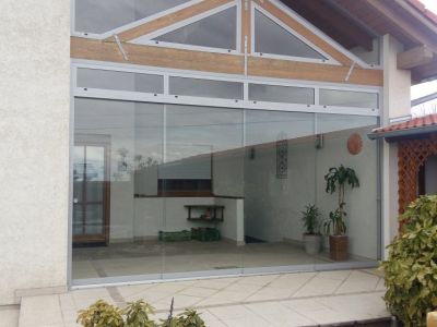 Gartenterrasse verglasung mit Slide Schiebe-Glastüren