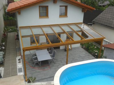 Terrassenüberdachung für Haus und Schwimmingpool